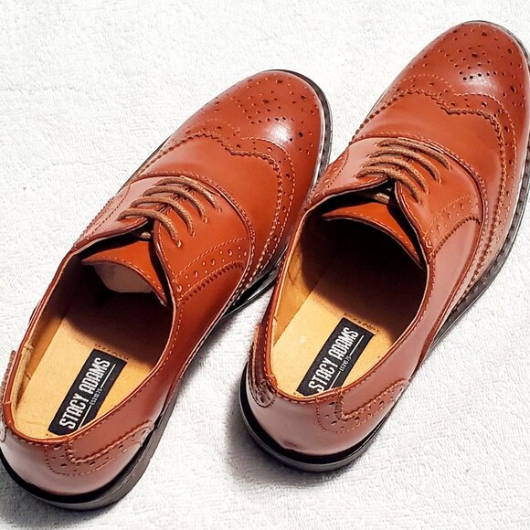 STACY ADAMS Children's Boy "TY" Cap Toe (43397-221) Cognac- Size: 13M - Picture 5 of 13